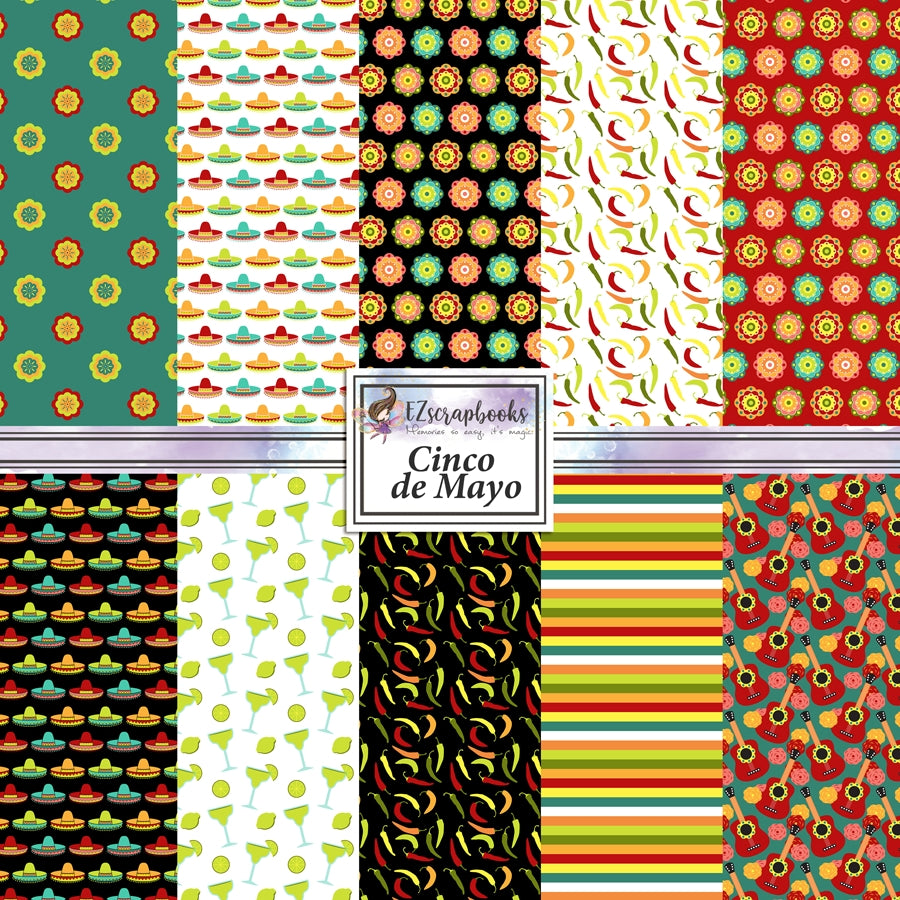 Cinco de Mayo 12X12 Paper Pack - 8718