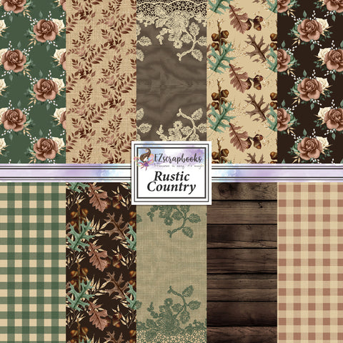 Country Rustic 12x12 Paper Pack - 8735