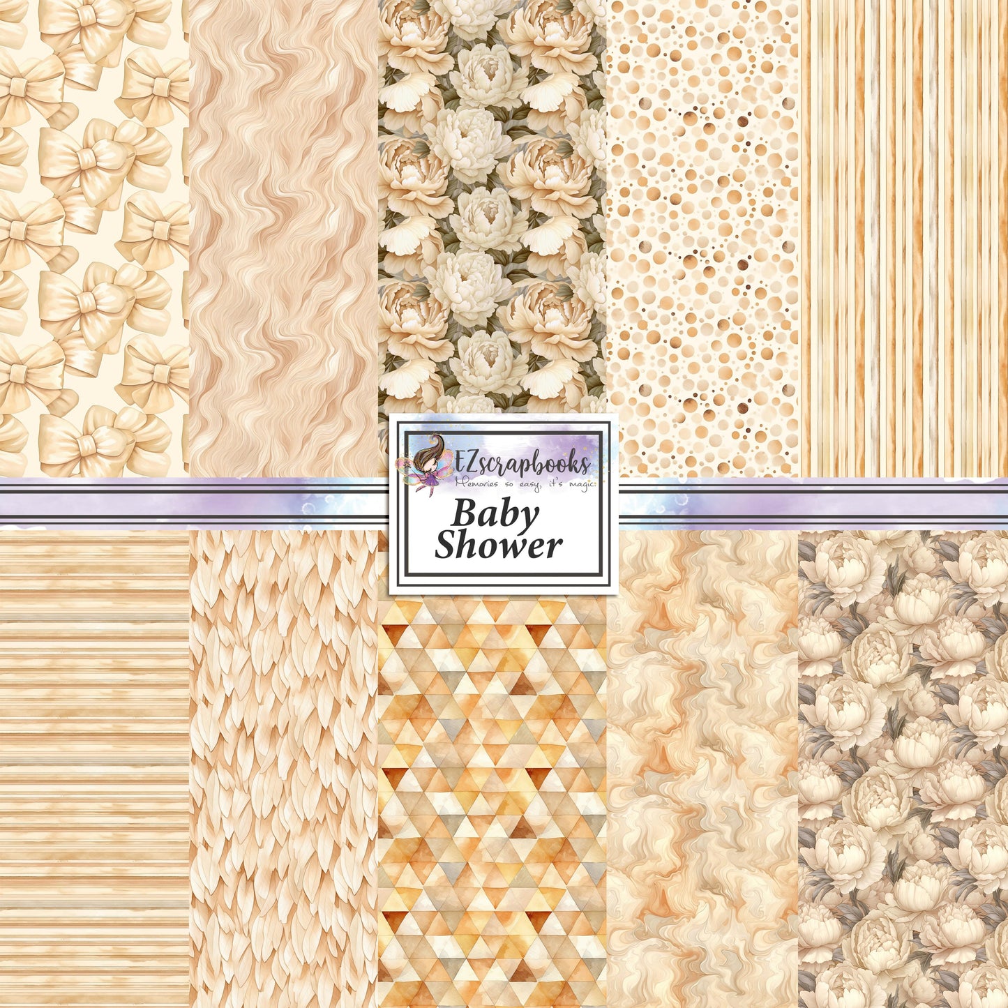 Baby Shower 12X12 Paper Pack - 8748