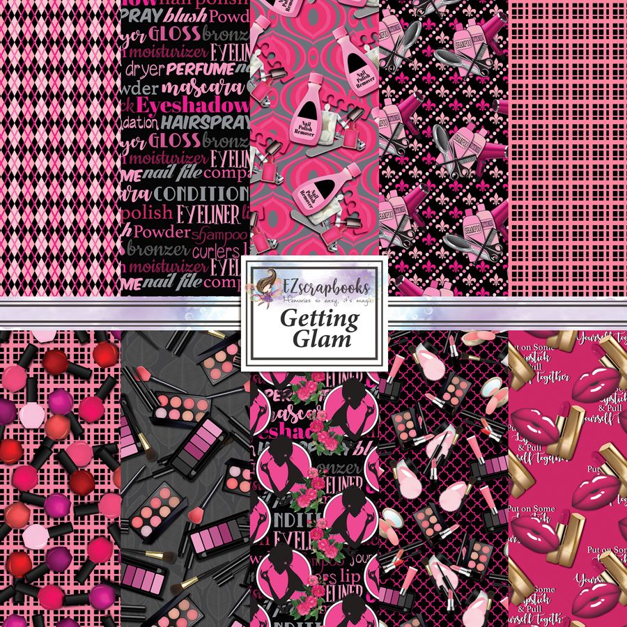 Getting Glam 12X12 Paper Pack - 8768