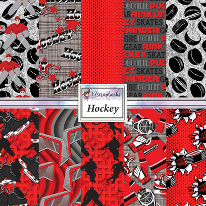 Hockey 12X12 Paper Pack - 8769