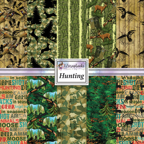 Hunting 12X12 Paper Pack - 8770