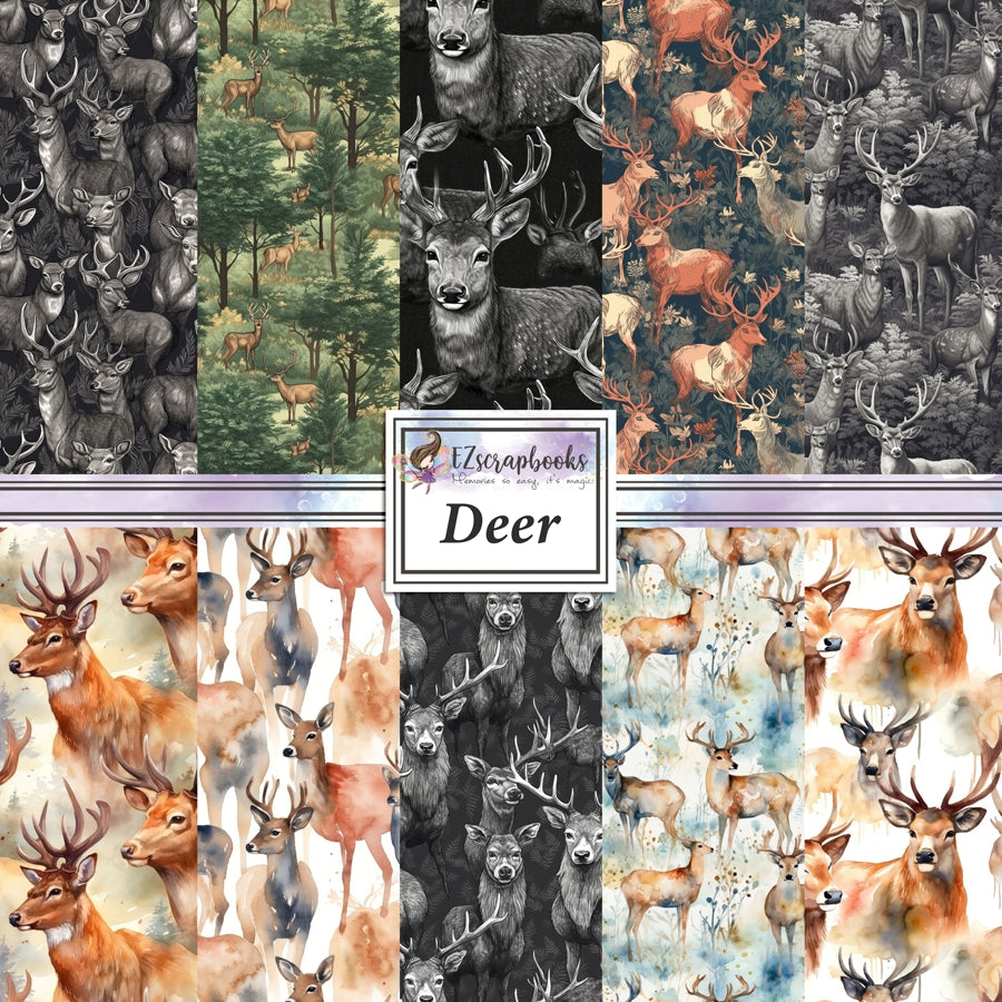 Deer 12X12 Paper Pack - 8783