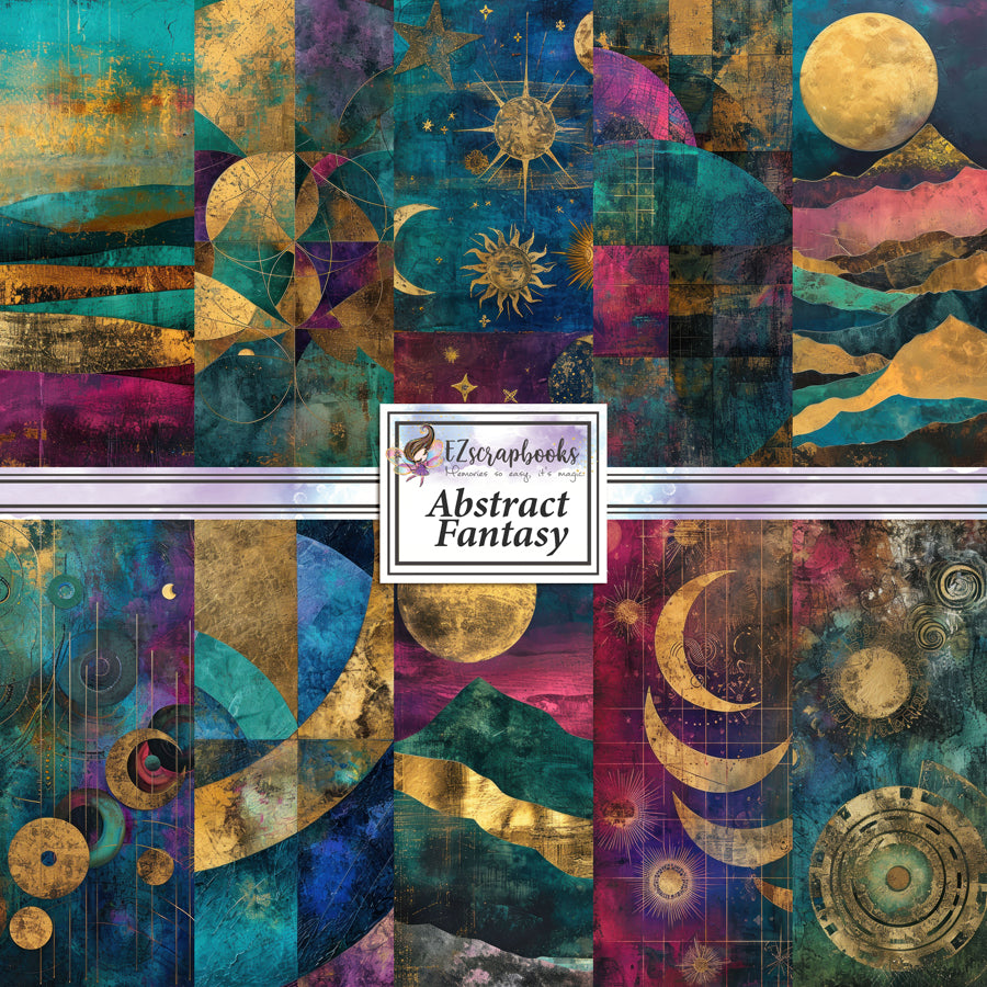 Abstract Fantasy 12X12 Paper Pack - 8791