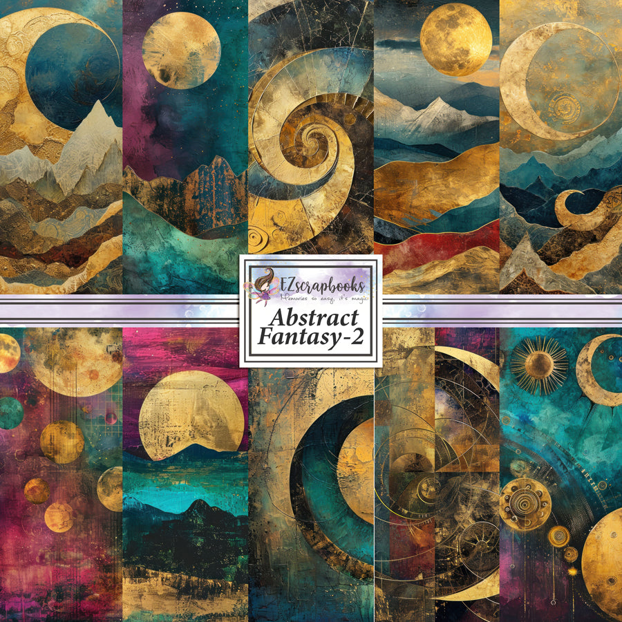 Abstract Fantasy-2 12X12 Paper Pack - 8792