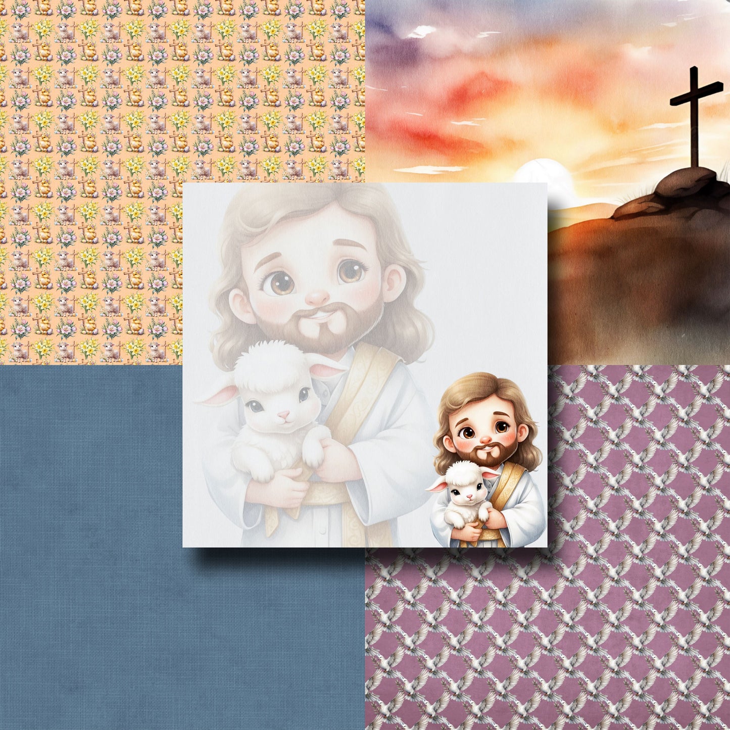 Christian Easter 12X12 Scrapbook Paper Pack - 8841