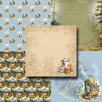Back to Nature - Camping 12X12 Scrapbook Paper Pack - 8842