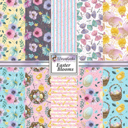 Easter Blooms 12X12 Scrapbook Paper Pack - 8843