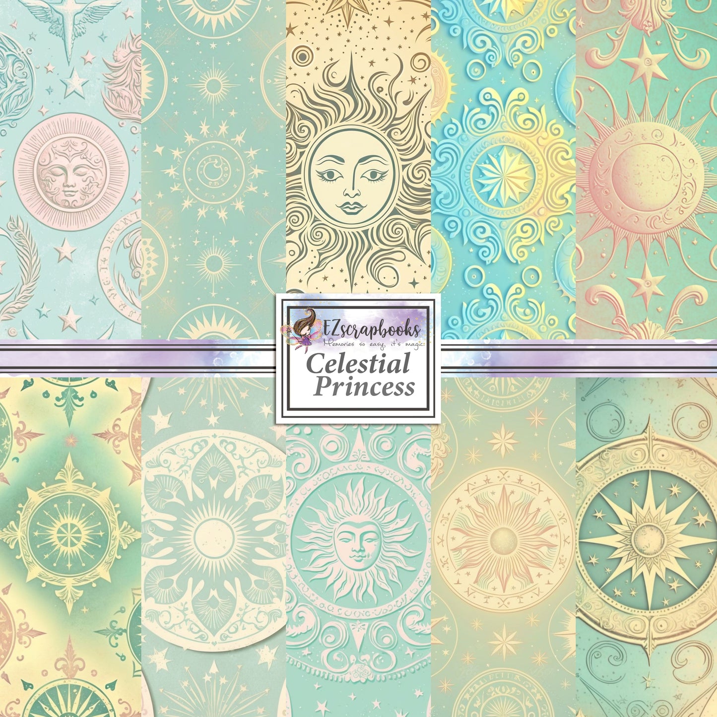 Ceslestial Princess 12X12 Scrapbook Paper Pack - 8844