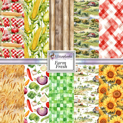 Farm Fresh - 12X12 Scrapbook Paper Pack - 8845