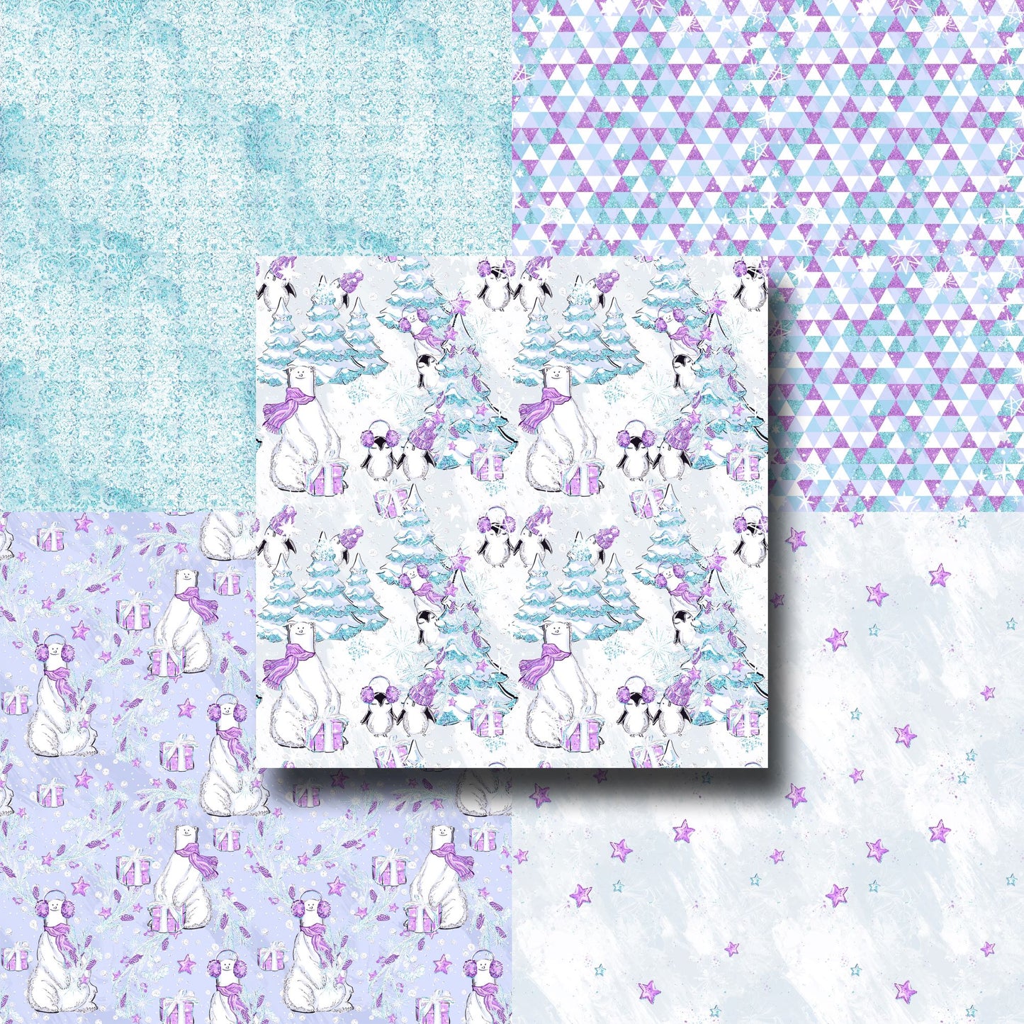 Cute Winter 12X12 Scrapbook Paper Pack - 8861