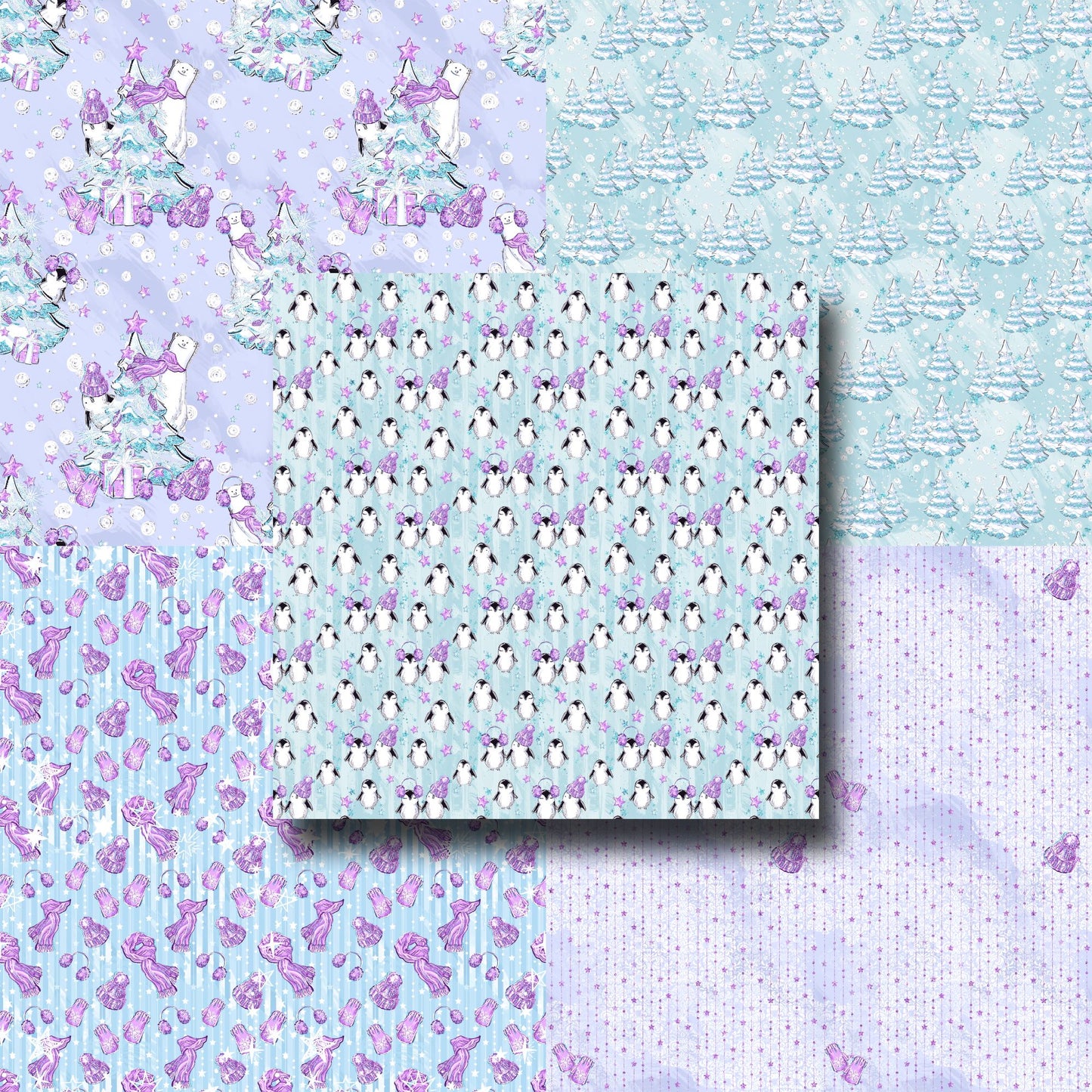 Cute Winter 12X12 Scrapbook Paper Pack - 8861