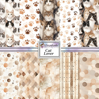 Cat Lover 12X12 Scrapbook Paper Pack - 8862