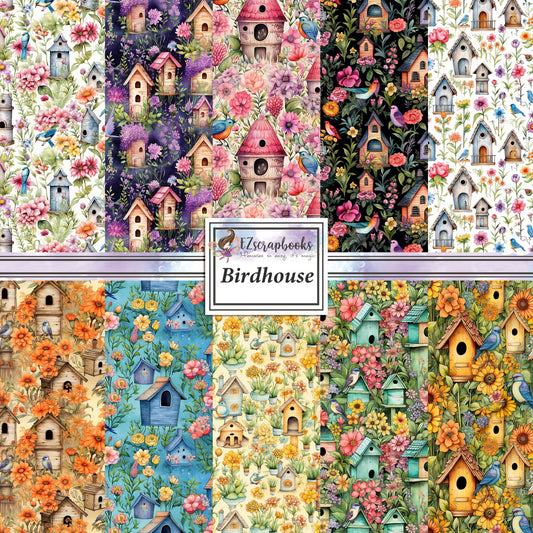 Birdhouse - 12X12 Scrapbook Paper Pack - 8864