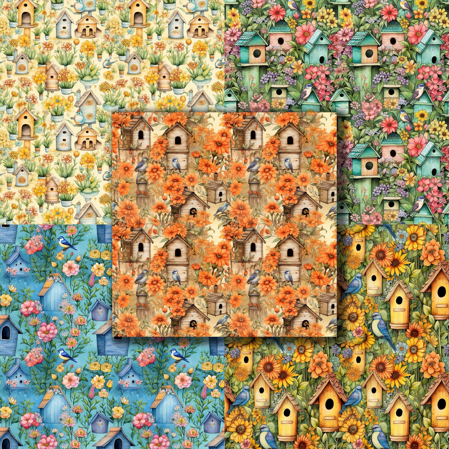 Birdhouse - 12X12 Scrapbook Paper Pack - 8864