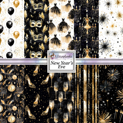 New Year's Eve - 12X12 Scrapbook Paper Pack - 8867