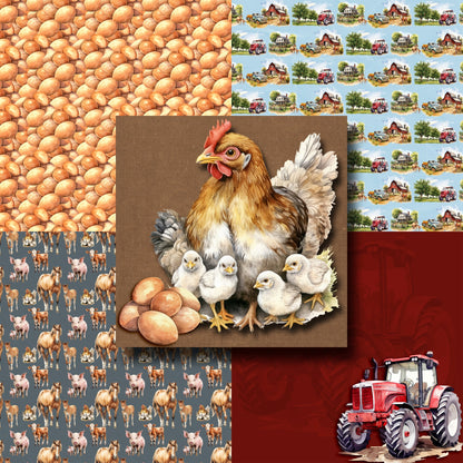 Down on the Farm - 12X12 Scrapbook Paper Pack - 8873