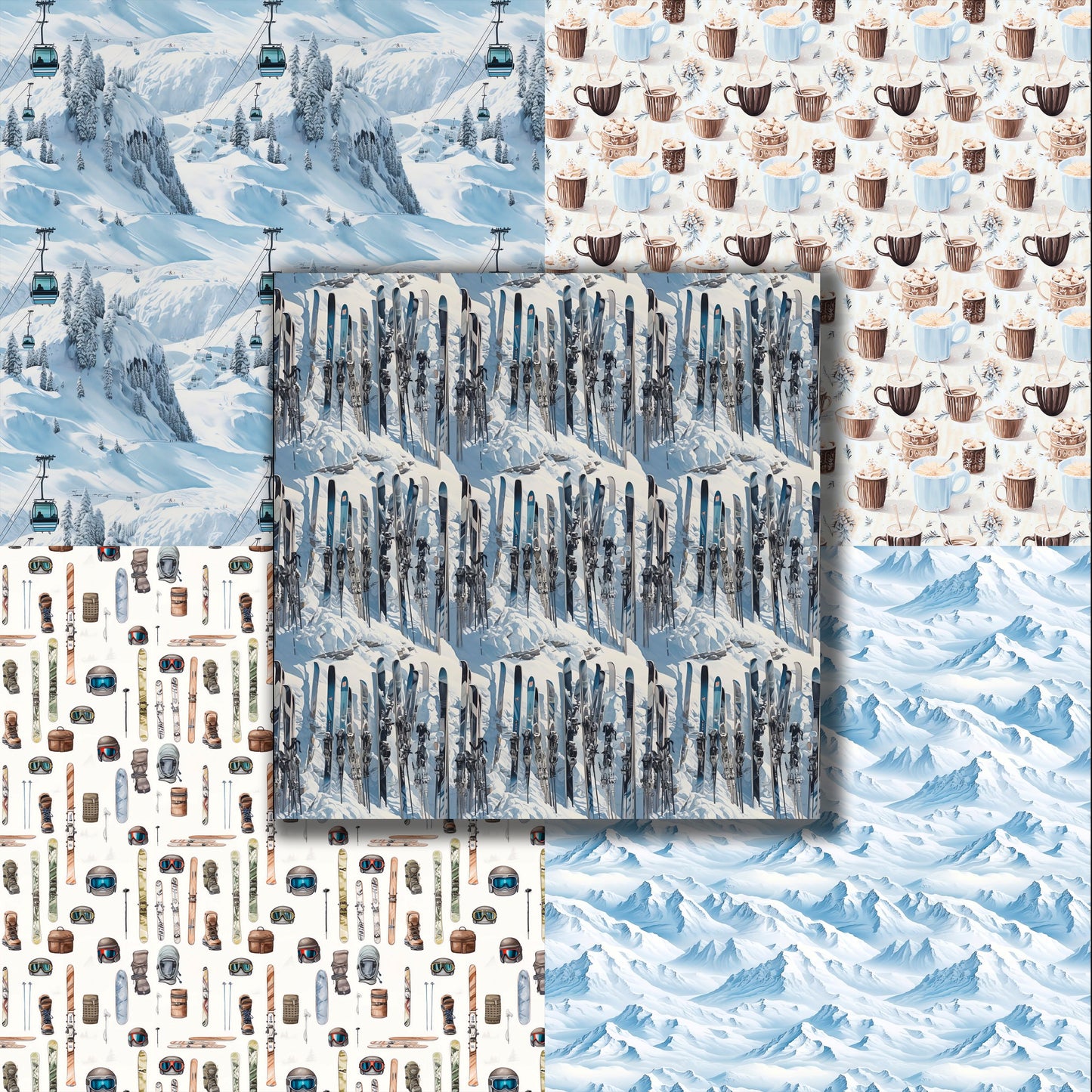 Ski Trip - 12X12 Scrapbook Paper Pack - 8874