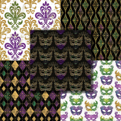 New Orleans Grunge - 12X12 Scrapbook Paper Pack - 8878