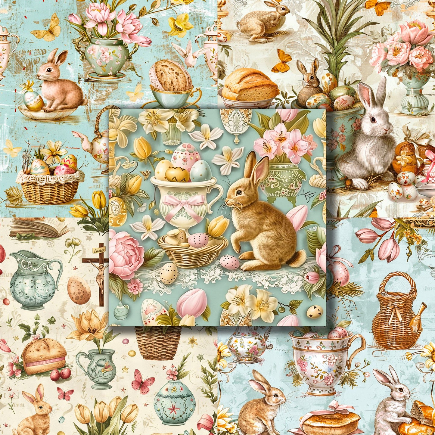 Vintage Easter - 12X12 Scrapbook Paper Pack - 8885