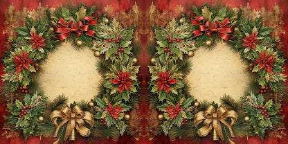 Christmas Wreaths NPM - Scrapbook Layout - 25-904