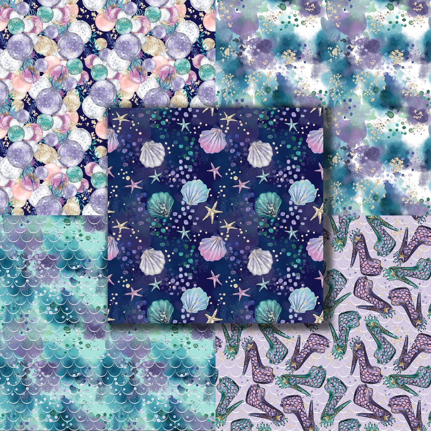 Mermaid Wishes - 12X12 Scrapbook Paper Pack - 8922