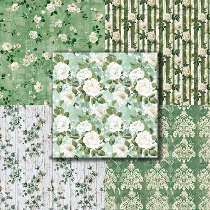 Farmhouse Green - 12X12 Scrapbook Paper Pack - 8933