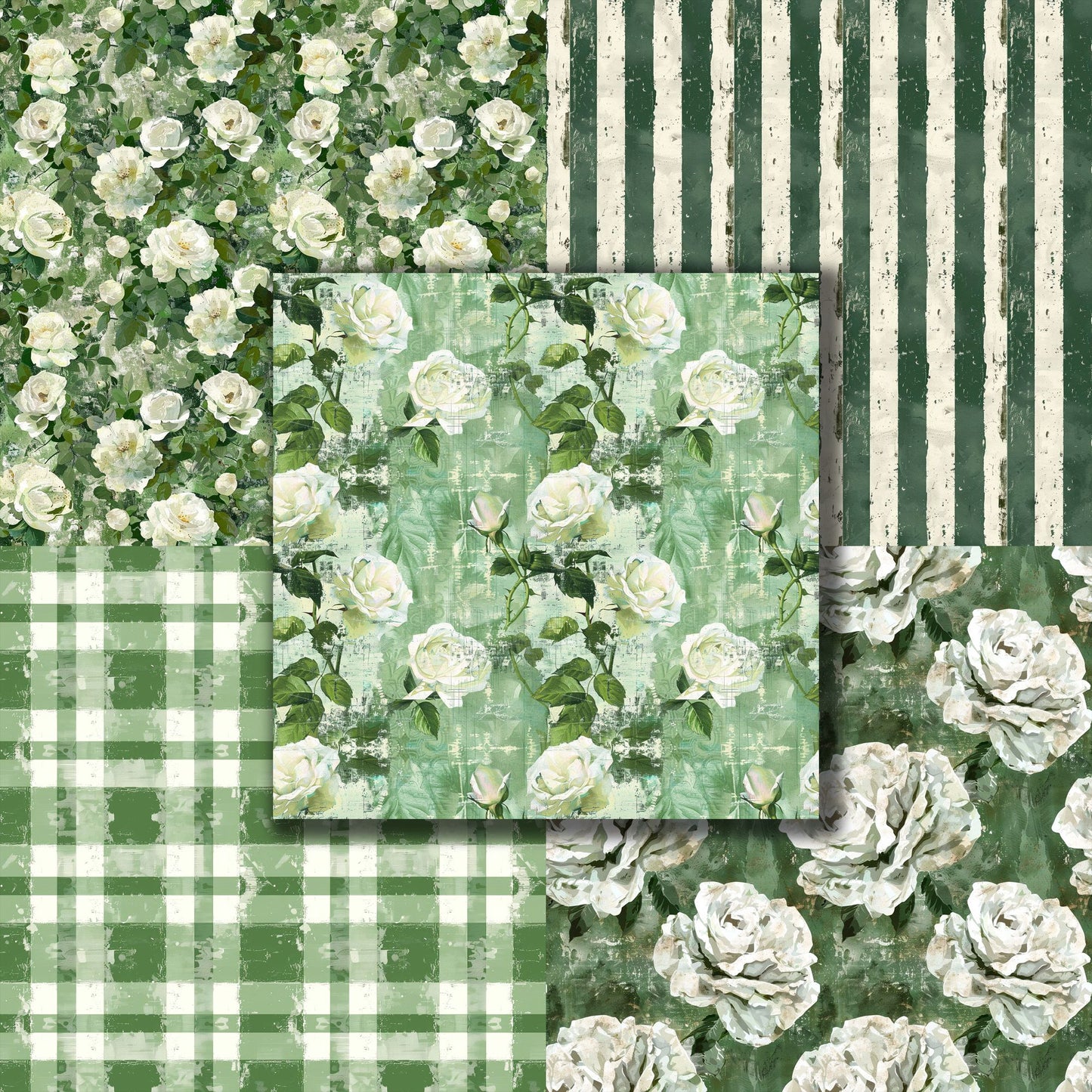 Farmhouse Green - 12X12 Scrapbook Paper Pack - 8933