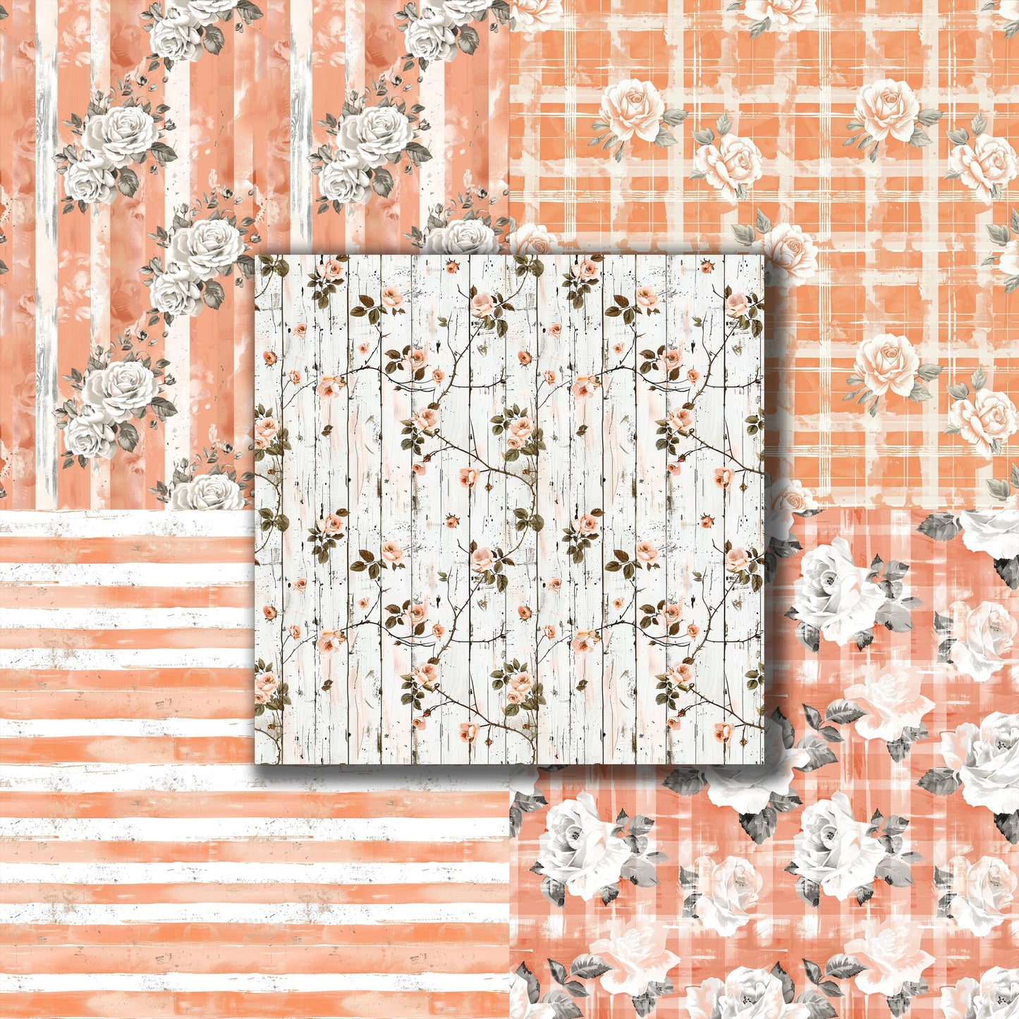 Farmhouse Peach - 12X12 Scrapbook Paper Pack - 8934