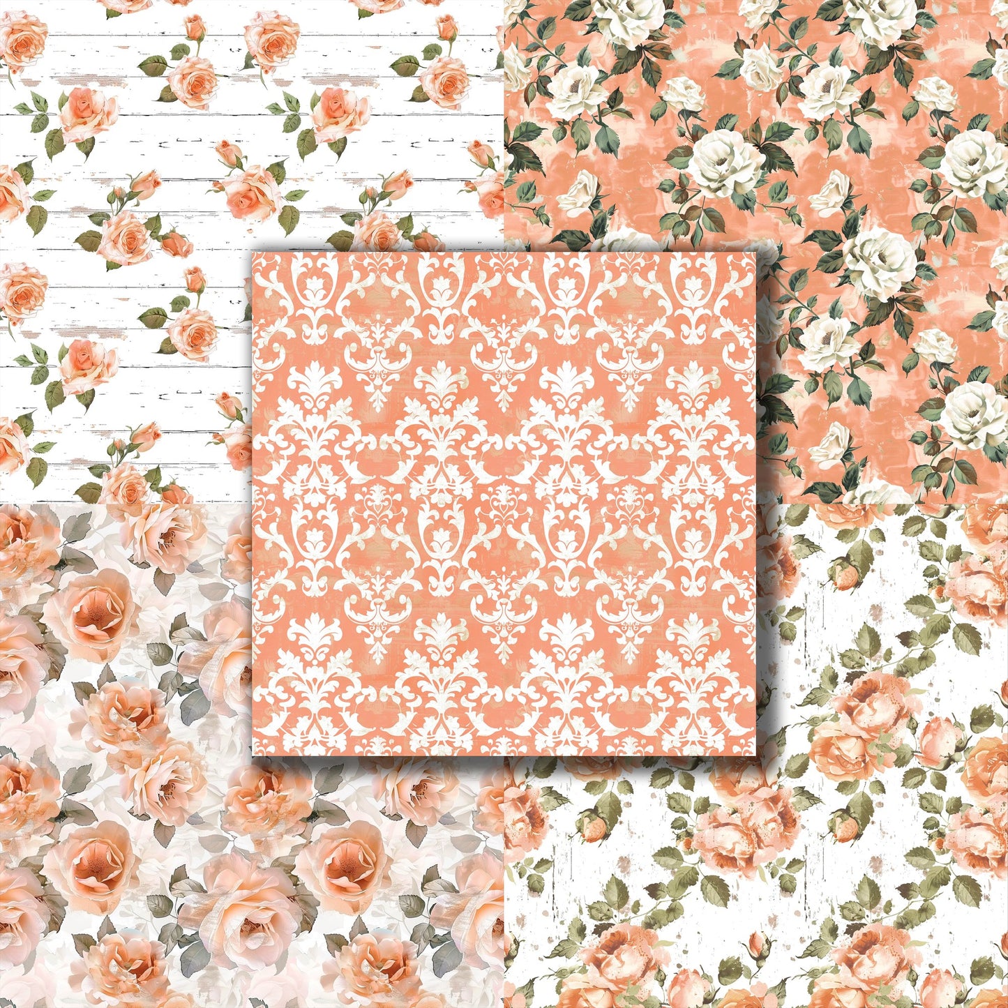 Farmhouse Peach - 12X12 Scrapbook Paper Pack - 8934