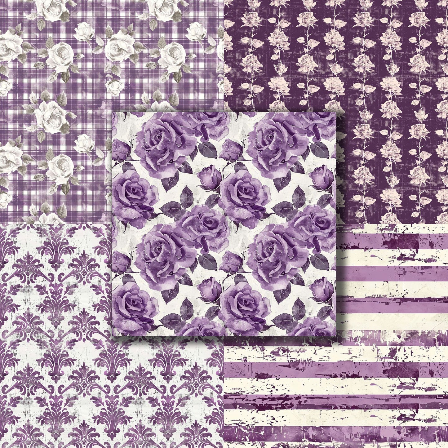 Farmhouse Purple - 12X12 Scrapbook Paper Pack - 8935