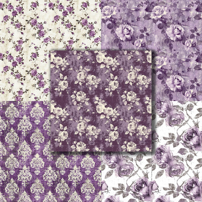 Farmhouse Purple - 12X12 Scrapbook Paper Pack - 8935