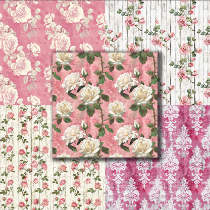 Farmhouse Pink - 12X12 Scrapbook Paper Pack - 8937