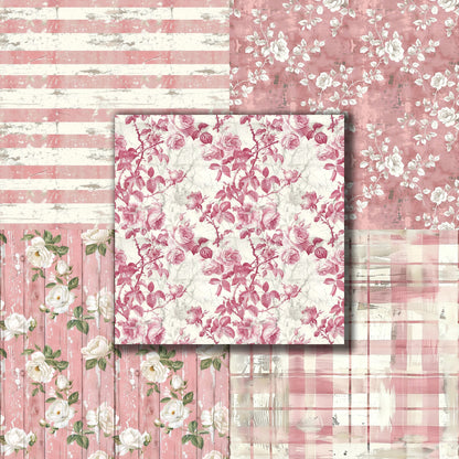 Farmhouse Pink - 12X12 Scrapbook Paper Pack - 8937