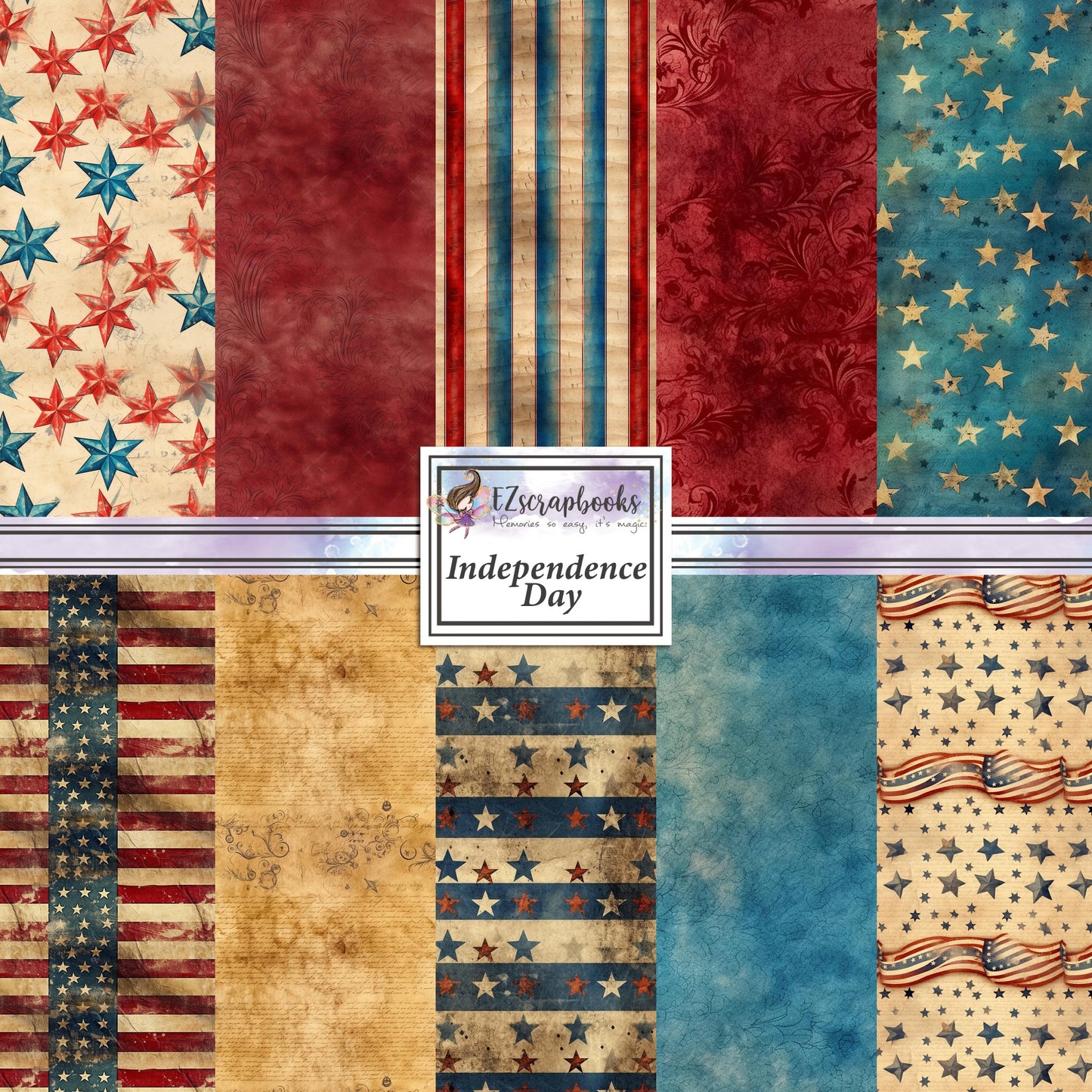 Independence Day - 12X12 Scrapbook Paper Pack - 8940