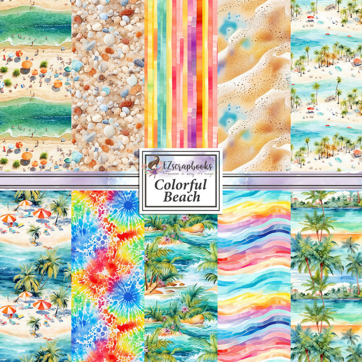 Lot De 3 Packs De Papier Scrapbooking Creative Memories – 10x12, Bright/Rainbow/Jewel, Neufs