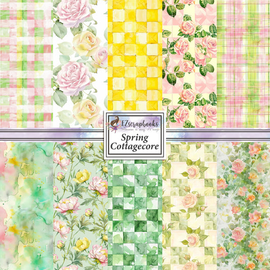 Spring Cottagecore - 12X12 Scrapbook Paper Pack - 8949