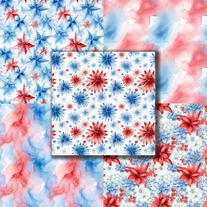 Patriotic 4th - 12X12 Scrapbook Paper Pack - 8954