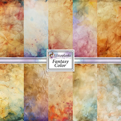 Fantasy Color - 12X12 Scrapbook Paper Pack - 8963