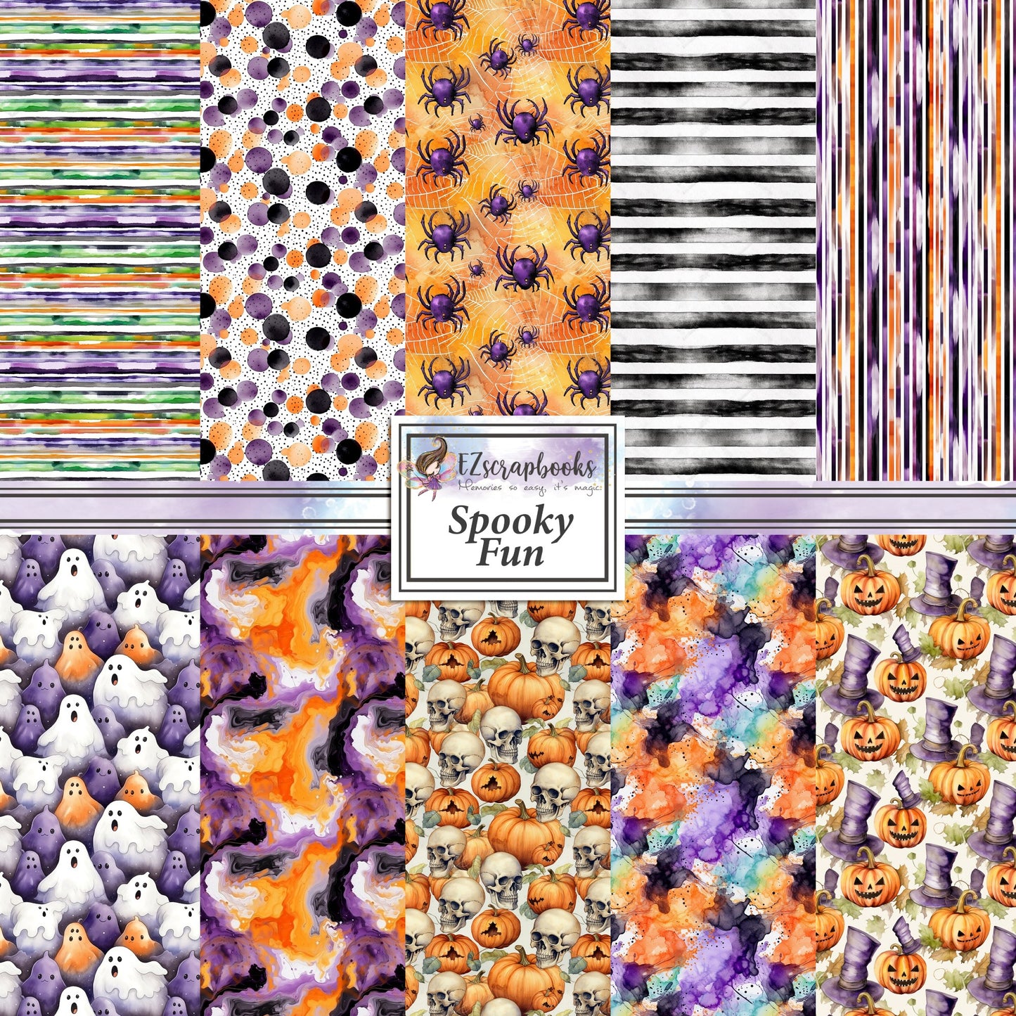 Spooky Fun - 12X12 Scrapbook Paper Pack - 8968