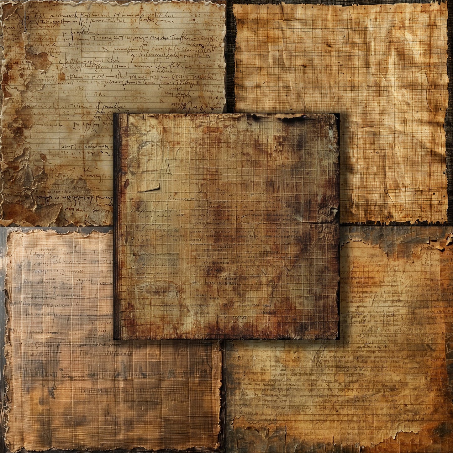 Antique Brown - 12X12 Scrapbook Paper Pack - 8977