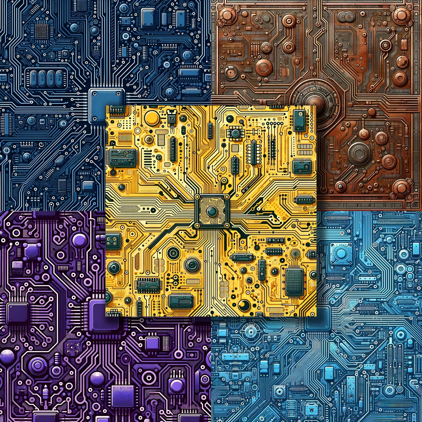 Circuit Boards - 12X12 Scrapbook Paper Pack - 8983