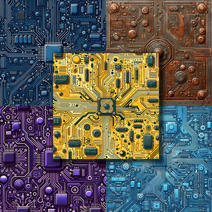 Circuit Boards - 12X12 Scrapbook Paper Pack - 8983