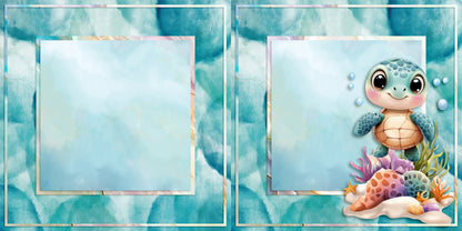 Summer Happiness NPM - Set of 5 Double Page Scrapbook Layouts - 25-1063