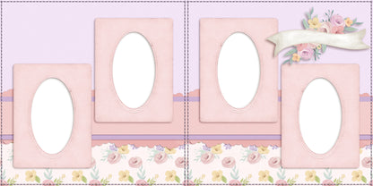 Ballet Ribbon - EZ Digital Scrapbook Pages - INSTANT DOWNLOAD