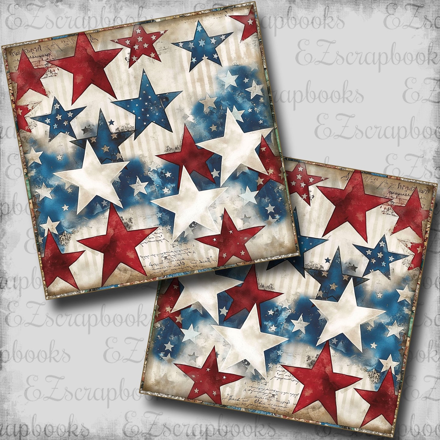 Patriotic Grunge Stars NPM - 24-535