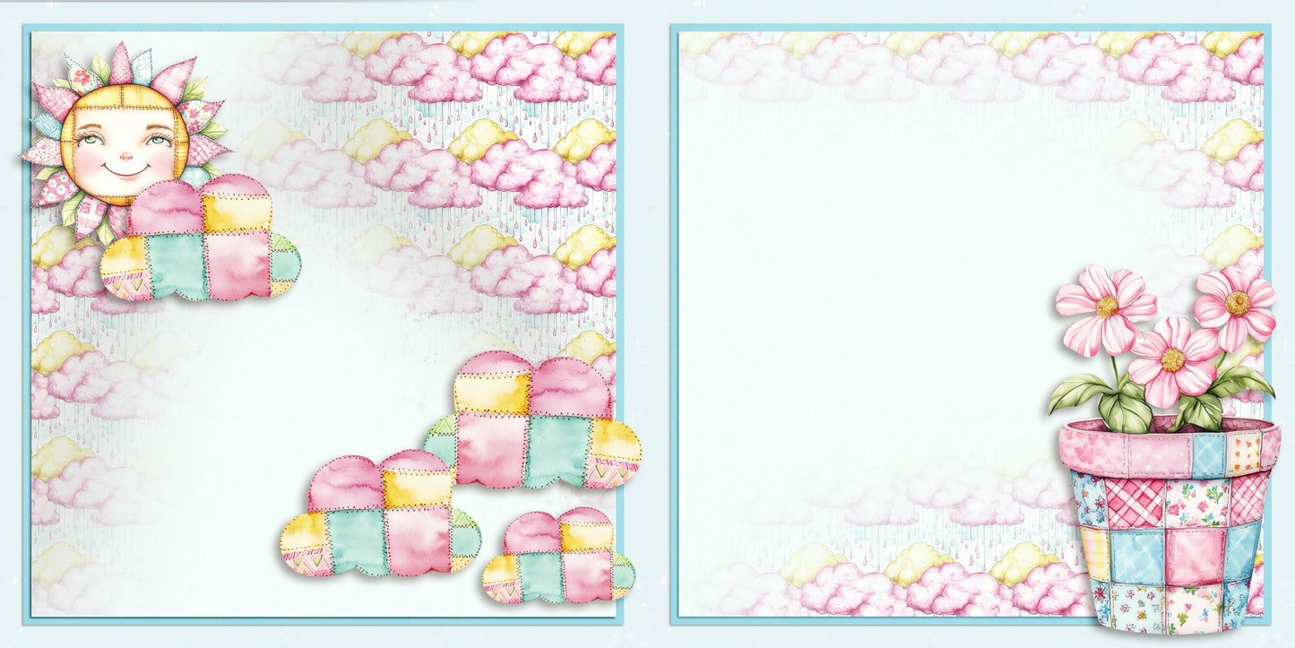 Patchwork NPM - Set of 5 Double Page Scrapbook Layouts - 25-1033