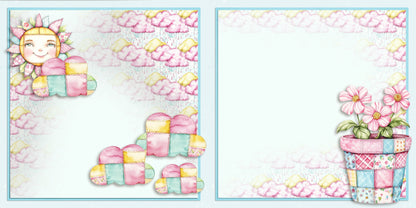 Patchwork NPM - Set of 5 Double Page Scrapbook Layouts - 25-1033