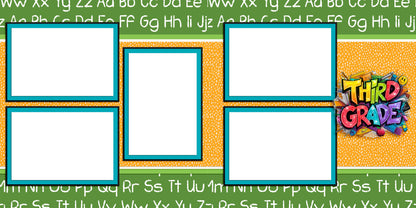 Third Grade Boy - EZ Digital Scrapbook Pages - INSTANT DOWNLOAD