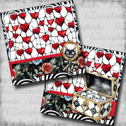Haunted Alice Cat Mirror NPM - Scrapbook Layout - 25-841